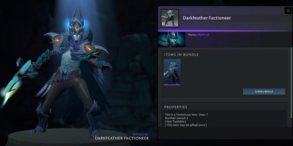 Darkfeather Factioneer (Phantom Assassin Set) Collector's Cache 2022