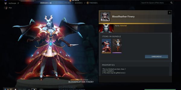Immortal Queen of pain - Bloodfeather Finery (Ultra Rare)
