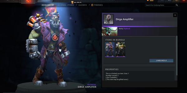 Dirge Amplifier (Diretide Collector Cache 1) (Undying Set)