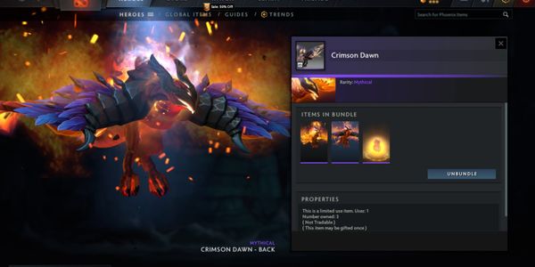 Crimson Dawn (Diretide Collector Cache 1) (Phoenix Set)