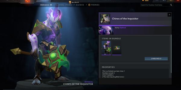 Chines of the Inquisitor (Diretide Collector Cache 1) (Faceless Void Set)