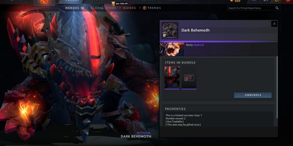 Dark Behemoth (Diretide Collector Cache 1) (Primal Beast Set)