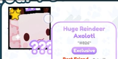 Huge Reindeer Axolotl | HRA