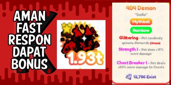 Rainbow Mythical 404 Demon Pet Simulator