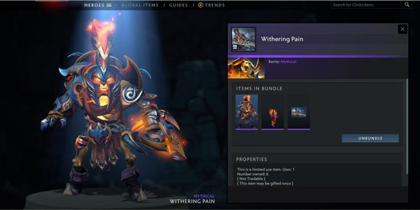 Withering Pain(Clinkz Set) Collector Cache 2022