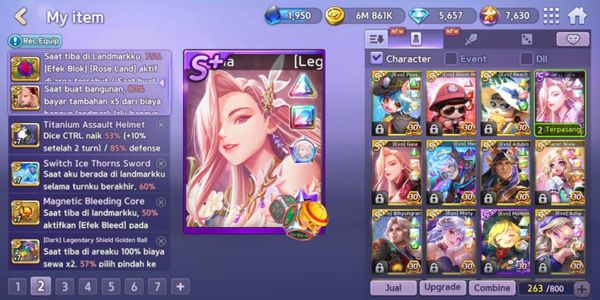 AKUN GETRICH LEGEND GAIA BERCOSTUME GG. ADA COSTUME GON JUGA. CARD EVO ANUBIS, EVO MISTY, EVO ASHA, EVO MAMON COSTUME PENDANT GG
