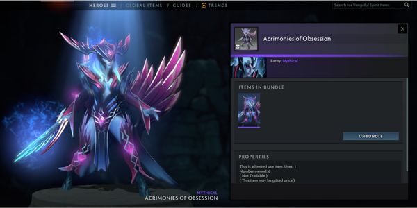 Acrimonies of Obsession (Vengeful Spirit Set) Collector Cache 2022