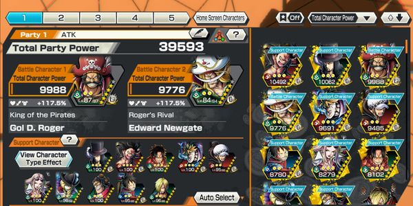 Extreme Roger Lvl 87 & Shirohige Prime 84 Account with Good Support and Good Medal (Account Specs according to Photo)