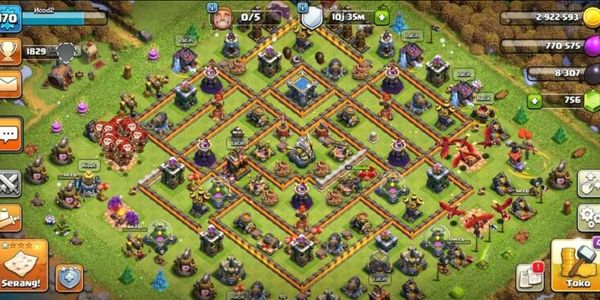 TH12 HERO 37-58-30 GEROBAK 3 SIAP WAR CWL  ANDROID & IOS