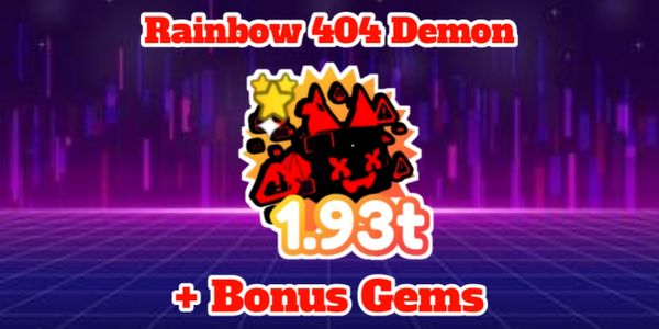 Rainbow 404 Demon 1.9T Power - Pet Simulator X