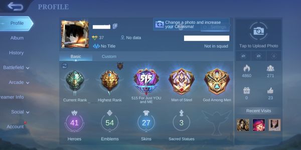 AKUN ML + MURAH + ALL UNBIND (AMAN)