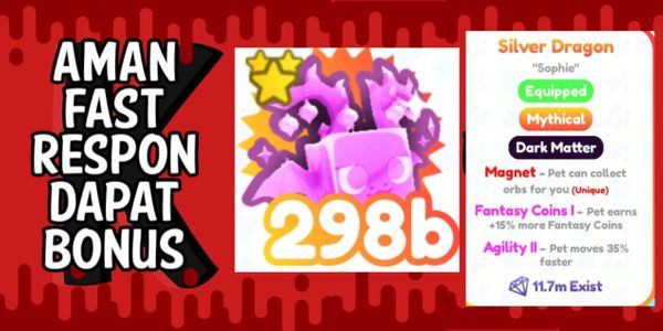 Dark Matter | Silver Dragon | Bonus Gems | Pet Simulator