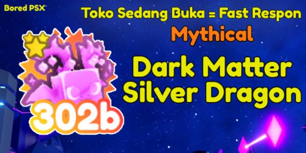 Dark Matter Silver Dragon || DM Silver Dragon Pet Simulator X Christmas Pet