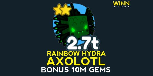 Rainbow Hydra Axolotl - Pet Simulator