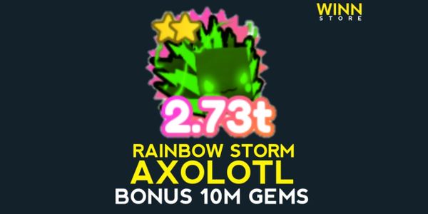Rainbow Storm Axolotl - Pet Simulator
