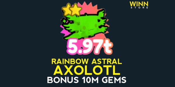 Rainbow Astral Axolotl - Pet Simulator