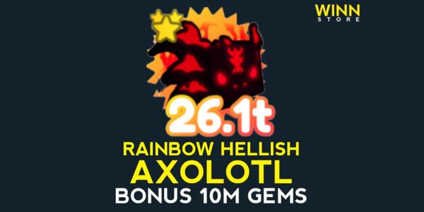 Rainbow Hellish Axolotl - Pet Simulator