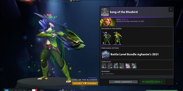 Beli Item Gift Song of the Bluebird (Windranger Set Aghanim's 2021 ...
