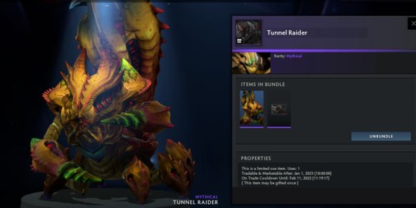 Tunnel Raider (Sand King Set Aghanim's 2021 Ageless Heirlooms)