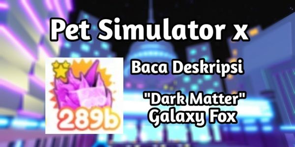 Dark Matter Galaxy Fox Pet Simulator