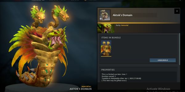 Buy Item Gift Aktok's Domain (Venomancer Set Aghanim's 2021 Immortal ...