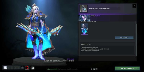 Beli Item Gift Black Ice Constellation (Drow Ranger Set Aghanim's 2021 ...