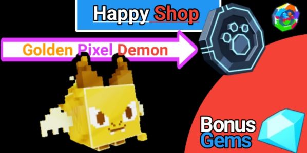 Golden Pixel Demon