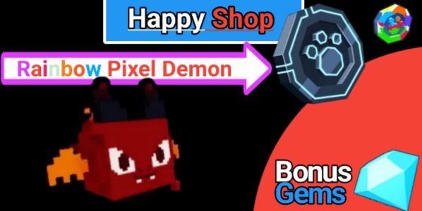 Rainbow Pixel Demon