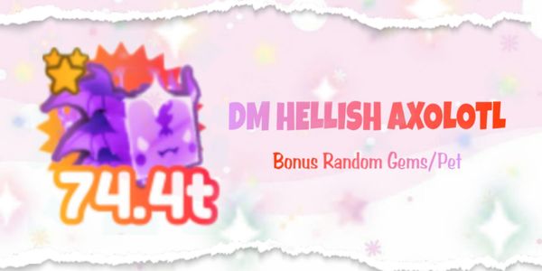 Dark Matter Hellish Axolotl - Pet Simulator
