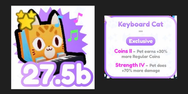 Cat Exclusive Pet Keyboard | Pet Simulator