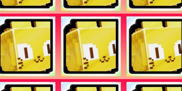 Golden Huge Pixel Paint