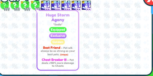 Golden Huge Storm Agony - Exclusive