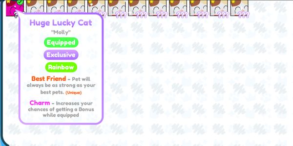 Rainbow Huge Lucky Cat - Exclusive