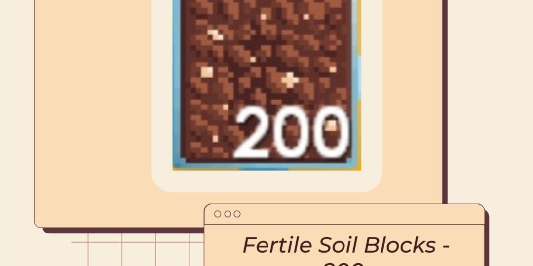 Buy Item Fertile Soil Block Blocks 200 Growtopia 1777421 itemku