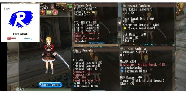 Great sword equipment set (2h) high critical damage