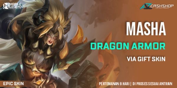 Buy Skin Dragon Armor Epic Skin Masha Mobile Legends 1821910 Itemku