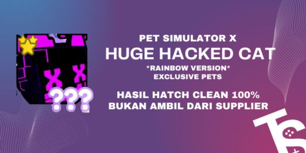 Rainbow Huge Hacked Cat