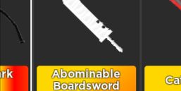 Abominable Boardsword - Survive the killer