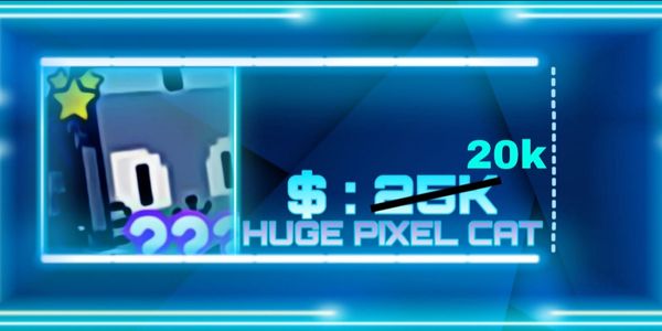 Huge pixel Cat Pet Simulator X