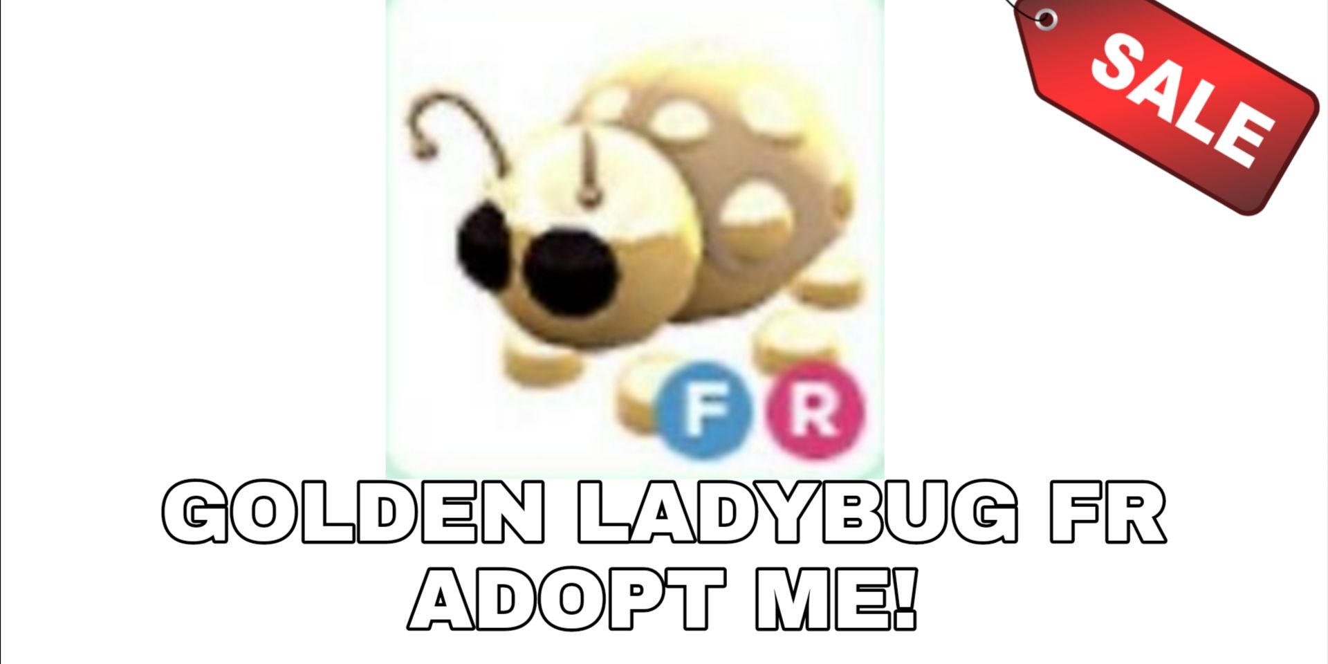 Buy Item Adopt Me GOLDEN LADY BUG FR Roblox Most Complete and Cheapest Desember 2022 1905422