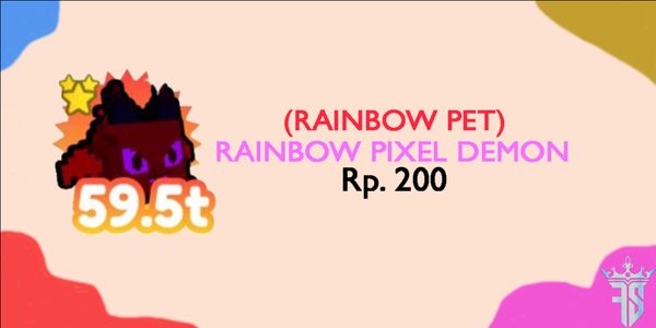 Rainbow Pixel Demon