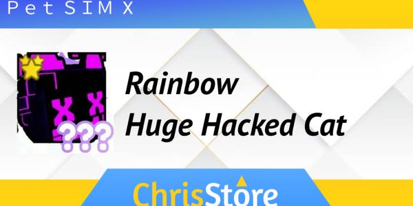 Rainbow Huge Hacked Cat | Pet Simulator