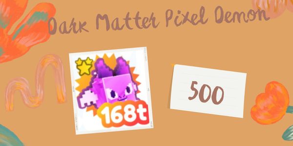 Dark Matter Pixel Demon - Pet Simulator