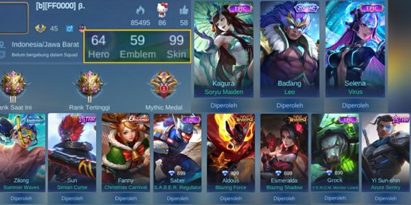BODY ZODIAC SALE!! LIMIT KAGURA SELENA, 1 KOF, 4 EPIC, 2 STARLIGHT