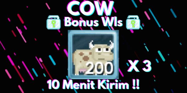 Cow 3 pcs Lots of Bonuses