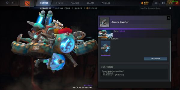 Beli Item Gift Arcane Inverter (Gyrocopter Set Nemestice Collector's ...