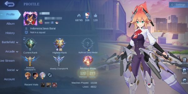 ACCOUNT SULTAN CHEAP LEGEND ALUCARD ASPIRANT FANNY COLLECTOR YSS GUSION ANGELA ALDOUS LIMIT KARRIE CHANGE HYLOS ODETTE SELENA