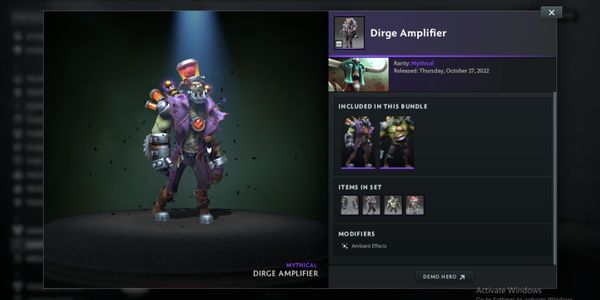 Dirge Amplifier (Undying Diretide 2022 Collector's Cache Bundle)