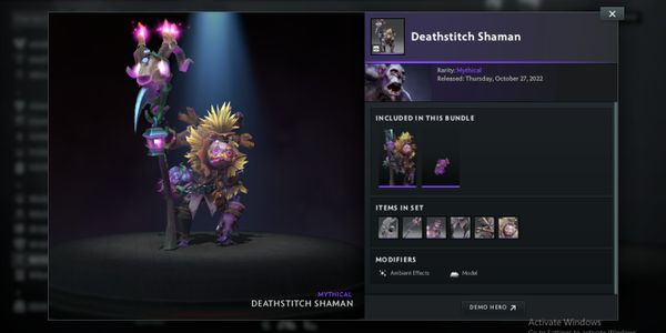 Deathstitch Shaman (Bundle Witch Doctor Diretide 2022 Collector's Cache)