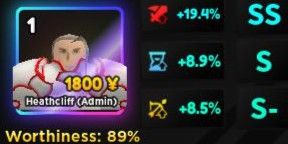 Shiny Heathcliff ( Admin ) Evo Stats GG-Anime Adventures